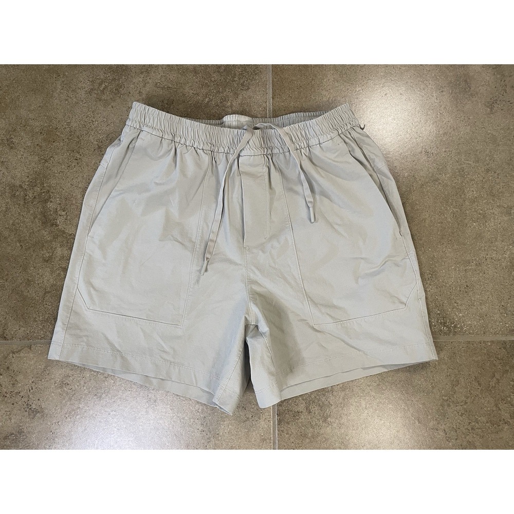 Lululemon Bowline Short 5" Mens Sz M Stretch Cotton VersaTwill Tan Beige LM7BDDS